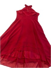 JJ’s House XL Burgundy Asymmetric Hem NWT Maxi Dress Formal Flowy Bridesmaid