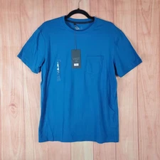 VRST Essential Pocket T Shirt Men Medium Blue Cotton Stretch Classic Fit Outdoor