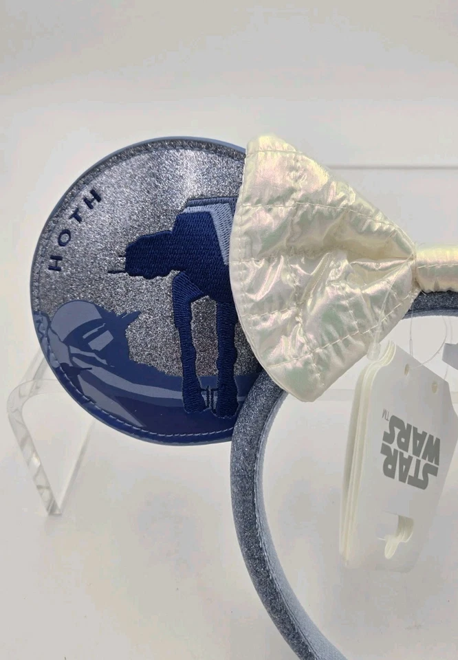 NUEVO Star Wars Hoth Minnie Mouse Orejas Azul Disney Ashley Eckstein Diadema Parques Foto 2 de 4