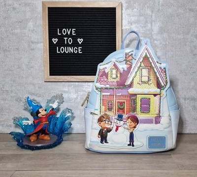 Loungefly Disney Up, Carl und Ellie, beleuchteter Weihnachtshaus Rucksack neu ohne Etikett