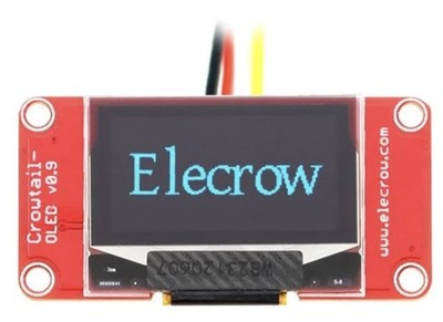 Elecrow Crowtail Punktmatrix OLED Displaymodul, I2C, 128×64 Pixel,