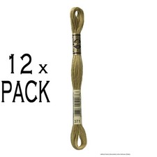 12x DMC Embroidery thread Mouline Special 117MC -371, 6 stranded, 8m