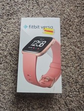 Fitbit Versa Fitness Smartwatch - Peach/Rose-Gold Aluminium FB504RGPK IOB