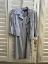 Women s Jones New York 6P Two Piece Dress Suit Sky Blue