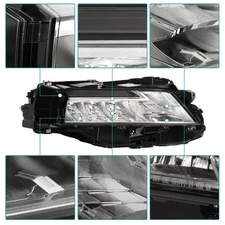 Headlights Right Passenger Side For 2021-2023 Nissan Rogue Headlamps LED Chrome