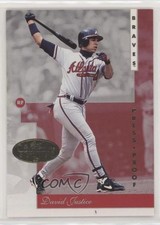 1996 Leaf Signature Series Gold Press Proof David Justice #120 0o9s