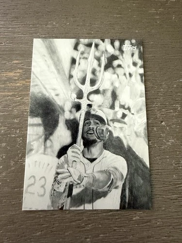 2025 Topps Update Julio Rodriguez Keegan Hall Art Card #KHAC-14 Mariners SSP