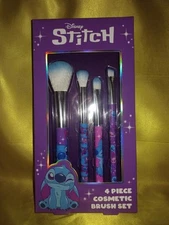 Disney Stitch 4 Piece Cosmetic Brush Set NEW