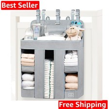 Hanging Diaper Caddy Organizer   Nursery Storage Caddy for Baby Essentials   ...
