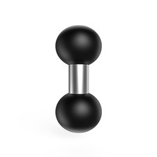 Sptchapn 1" Ball Adapter Mount Holder Double Heads R11-1PCS, Metallic