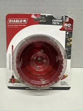 Diablo DHS4000CT 4" Teeth Hole Saw Red Tool-Free Plug Ejection for Wood & Metal