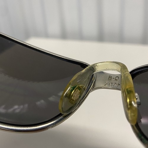 Gafas de sol envolventes Harley Davidson HD005X B-D Z87+ 2003 de colección tono plateado - Imagen 12 de 15