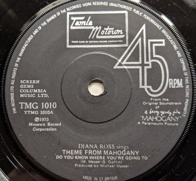 Diana Ross Theme From Mahogany 7'' Tamla Motown TMG1010 EX 1975