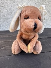 Antique Dakin Plush Puppy Vintage 1977 10  Tall Doggy Stuffy Vintage Pup
