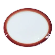 VTG Mayer China MYR1 Red Airbrushed #360 Restaurant Ware Relish Dish MINT