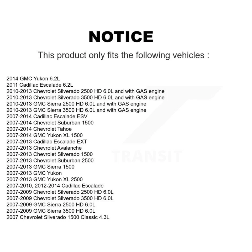 Air Cabin Filters (2 Total) Kit For Chevrolet Silverado 1500 GMC Sierra Tahoe HD - Image 2 of 2