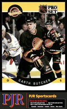 Garth Butcher 1990-91 Pro Set #295 Vancouver Canucks