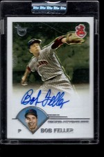 2003 TOPPS CHROME RETIRED BOB FELLER AUTO AUTOGRAPH INDIANS