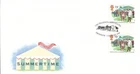 Summertime GUTTER PAIR GB RM FDC CSG Technology Swindon 1994 (132790)