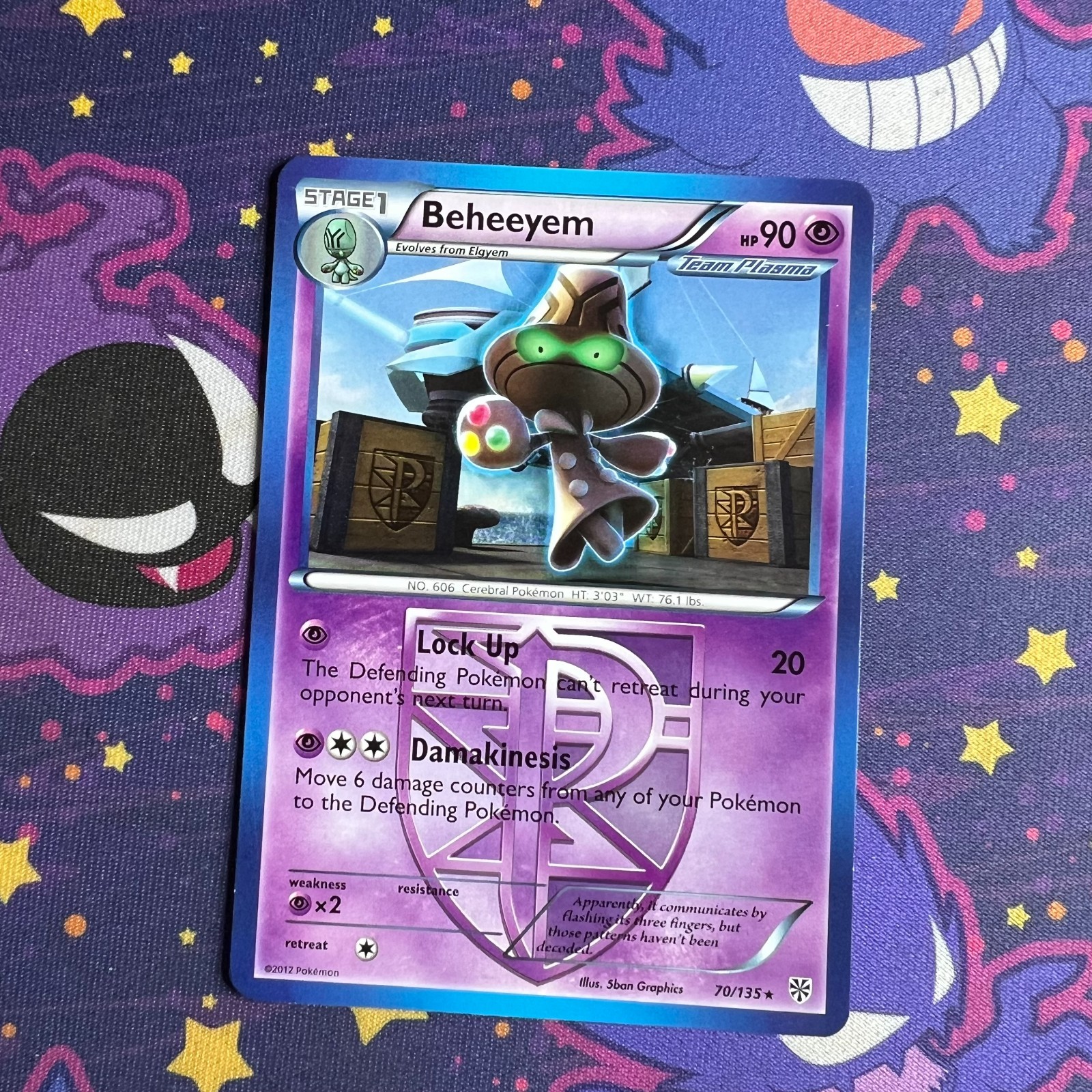 Beheeyem (Team Plasma) Shield Plasma Storm 70/135 2012 Pokémon TCG RARE LP