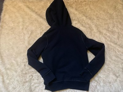 holister ホリスター　ネイビー　ファー　フーディ　ジップアップ Men's Hollister Co Navy Blue Heavy Fur Lined Zip Hoodie Jacket