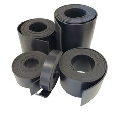 Tira de chapa de goma EPDM negra 36" largo 60A durómetro (elige ancho/grosor)