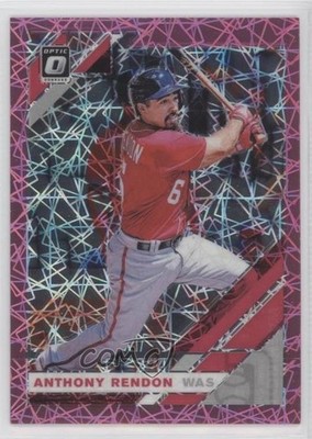 2019 Panini Donruss Optic Pink Velocity Prizm 68/199 Anthony Rendon #180 4nm
