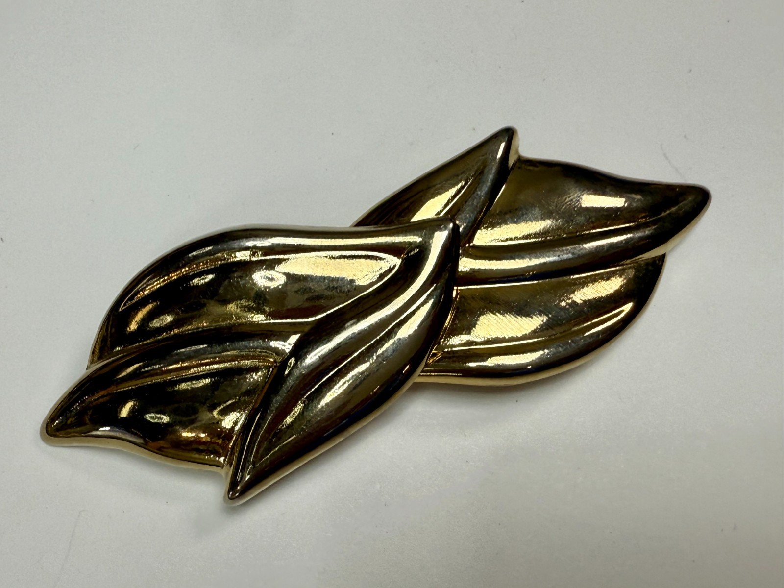 Floral Leaf Pattern Interlocking Two Piece Vintag… - image 12