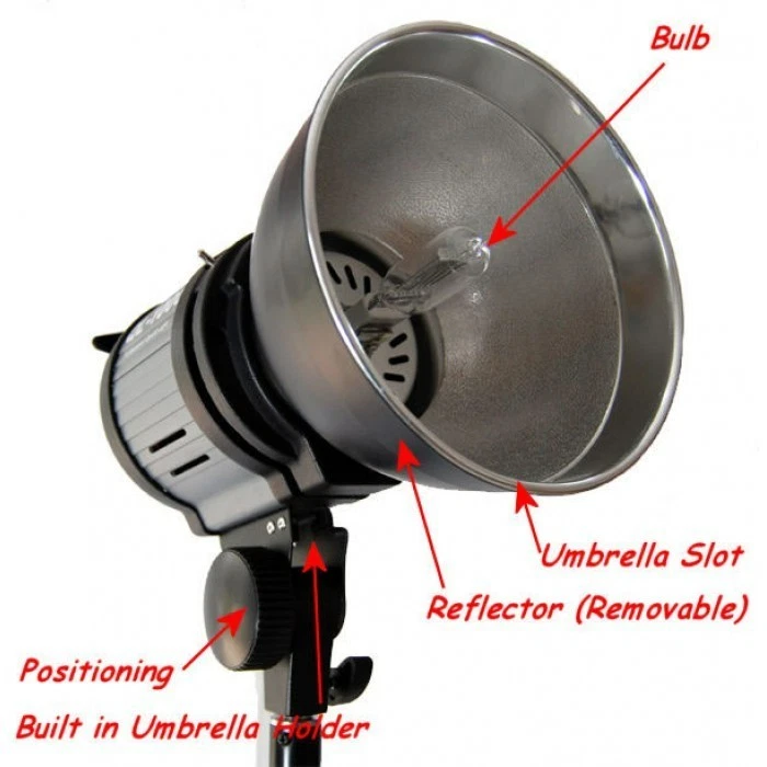 1000W Quartz Halogen Light Photography Studio Video - Image 3 of 3