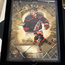 Fanatics Seth Jarvis Emanate Autographed Serial Numbered Card 25/50 Hurricanes