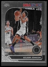 2019-20 Panini NBA Hoops Premium Stock Keldon Johnson RC #224 Spurs