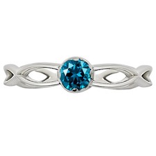 London Blue Topaz 925 Sterling Silver Ring s.7 Jewelry R-1213