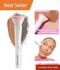 Kabuki Brush with Flat Top , Cruelty-Free Bristles for Flawless Skin