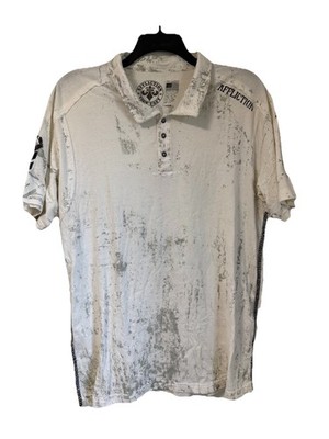 Affliction Live Polo Shirt Short Sleeve 3XL Y2K Style Live Fast READ DESCRIPTION