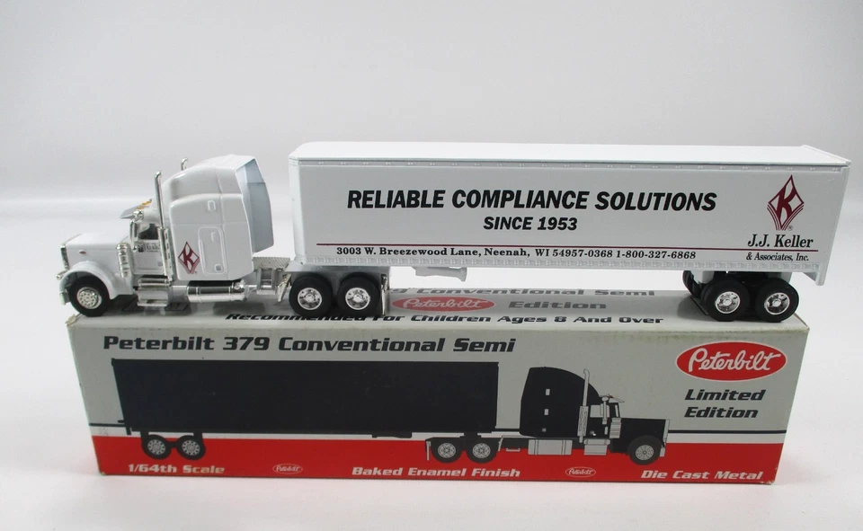 Peterbilt 379 Cumplimiento Semi Confiable JJ Keller Liberty Classics Fundición de Especificaciones 1:64 Foto 4 de 4