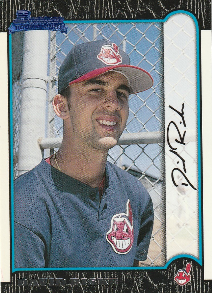 FREE SHIPPING-MINT-1999 Bowman David Riske #120 INDIANS