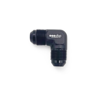 OBP Motorsport AN4 Reusable Black Equal Adapter Fuel 90 Grad -OBP-90SA-4