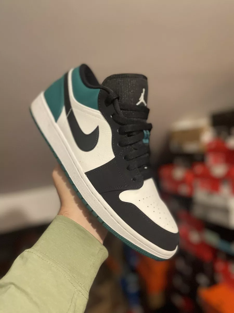 Nike Air Jordan 1 Low Mystic Green UK 11 US 12 Very Good