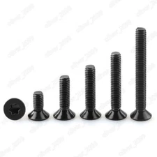 Black 304 Stainless Steel Torx Socket Countersunk Head Screws M1.6 M2 M3 M4-M10