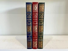 Easton Press 3V DANTE'S INFERNO PARADISO PURGATORIO 1997 LEATHER 1ST FINE RARE!