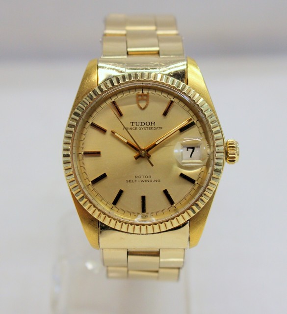 TUDOR Prince Oysterdate Gold Men's 