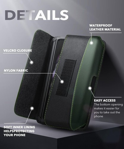 SUPCASE Holsters Leather Pouch Cover For Galaxy S24 / ZFold / iPhone15 14 series - 第 3/16 張圖片