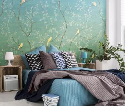 3D Flower Branch Bird K3985 Wallpaper Mural Self-adhesive Removable Sticker Kay