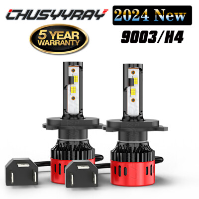 2pc H4 9003 LED Headlight Bulbs Car & Truck High Low Dual Beam Kit 6000K White