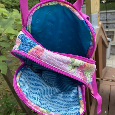 Large Vera Bradley Iconic Campus Backpack Superbloom Pink Multicolor Floral s-l1200.jpg main image 3