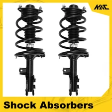 New Front Pair Fits 2010-2013 Kia Forte Complete Struts Shocks With Coil Springs
