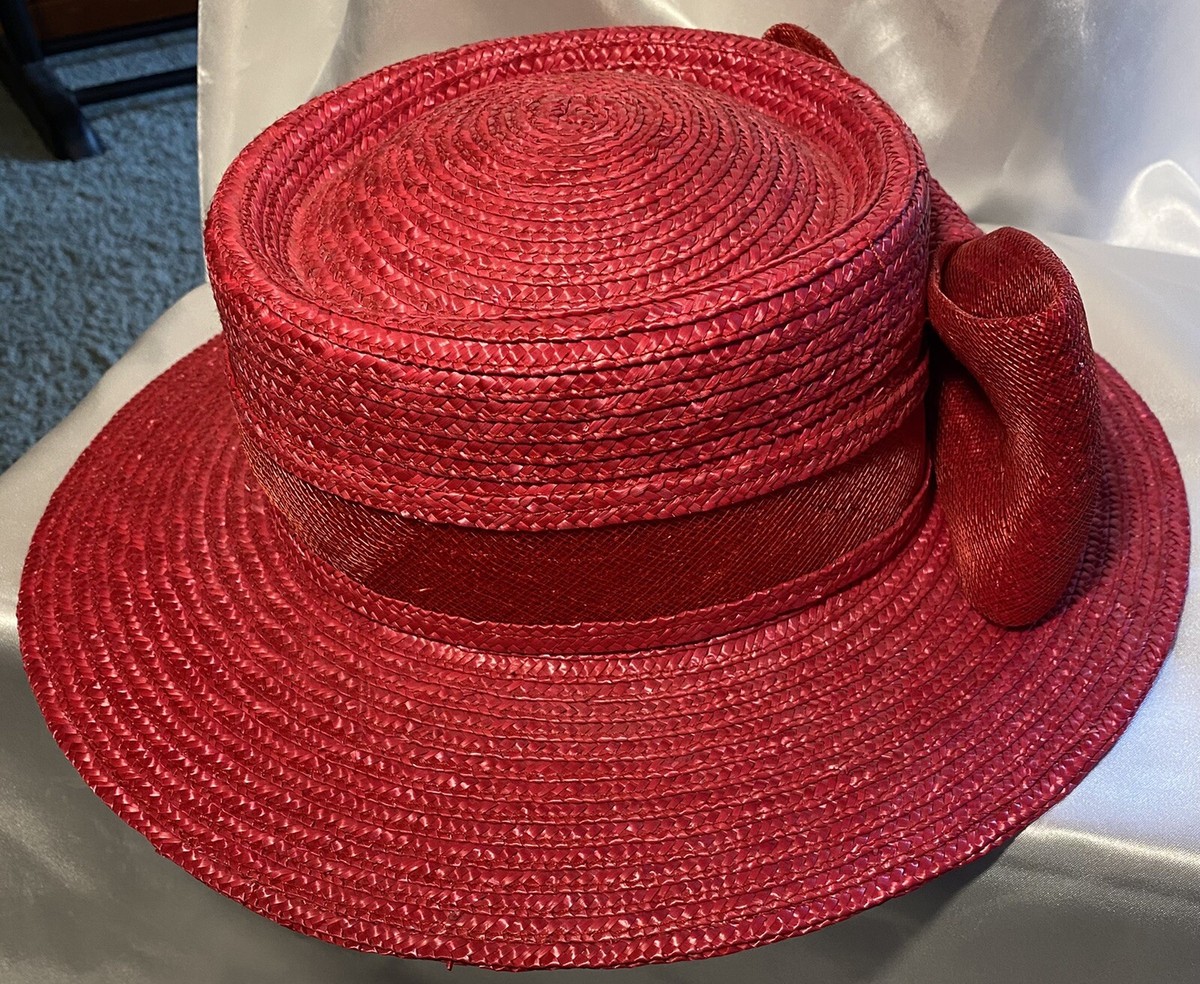 Street Smart By Betmar Straw Fedora With Red Bow Detail Betmar Red Hat - Etsy main image 3