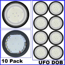 200 W  ufo lights 10 PACK Factory Warehouse Commercial Light Fixtures 6500K
