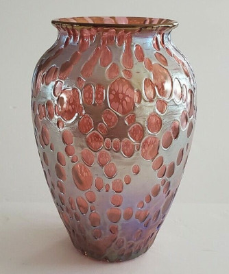 LOETZ PINK ORBULIN DECOR VASE DIASPORA - RARE