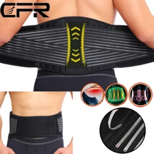 Lower Back Support Lumbar Waist Belt Brace Double Pull Breathable Belt Men Women
